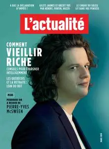 L'actualité – mars 2019