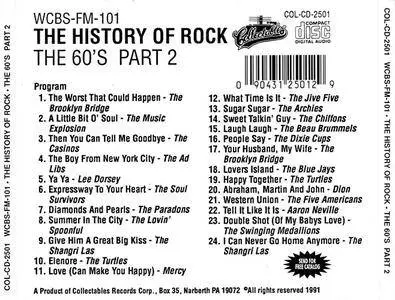 VA - WCBS-FM-101: The History Of Rock (The 60's, Part 2) (1991) {Collectables}