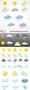 Vectors - Weather Shiny Icons Mix 21