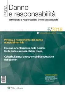 Danno e Responsabilità - Dicembre 2018