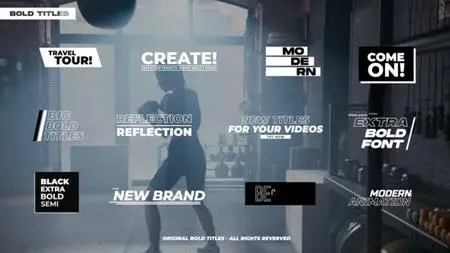 Bold Titles | After Effects 43260830