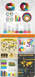 Infographic and diagram design elements vector set 28