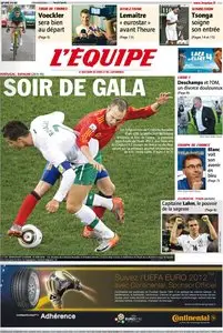 L'Equipe du Mercredi 27 Juin 2012