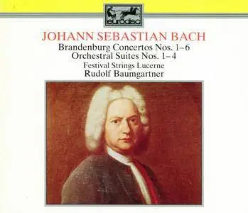 J.S. Bach - Branderburg Concertos (1-6) and Orchestral Suites (1-4) (1990) {3CD Festival Strings Lucerne, Rudolf Baumgartner}