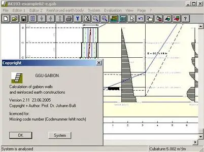 GGU Gabion v2.11 - Calculation of Gabion Walls