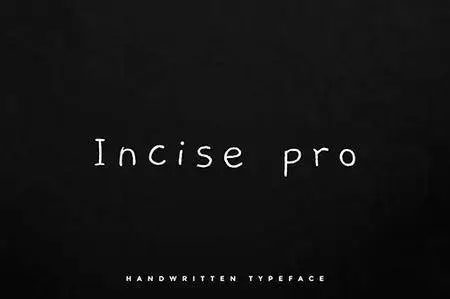 Incise pro - Handwritten typeface + Webfont