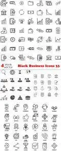 Vectors - Black Business Icons 33
