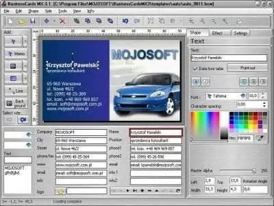 Portable Mojosoft BusinessCards MX 3.42