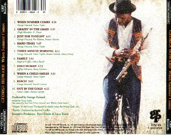 George Howard - When Summer Comes (1993) {GRD-9724}