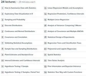 TTC Video - Learning Statistics: Concepts and Applications in R [HD]