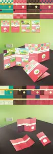 Elegant Tri-fold Brochures and Mock ups