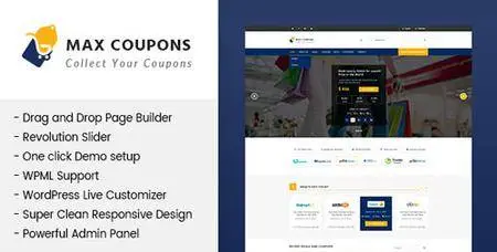 ThemeForest - Max Coupons v1.0.0 - Couponry & Deals WordPress Theme - 20303982