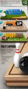 GraphicRiver 3D Logos on the Courts Mockup Vol.2