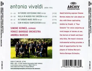 Simone Kermes, Andrea Marcon, Venice Baroque Orchestra - Amor sacro: Vivaldi Mottetti (2007)