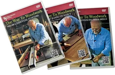 The Way to Woodwork from Woodworker's Journal (3 Volumes DVD + PDF Workbook)