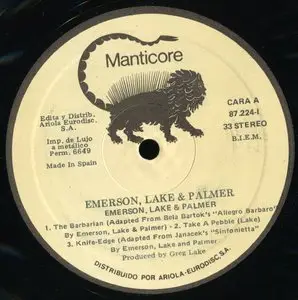 Emerson, Lake & Palmer - Emerson, Lake & Palmer {SP Repress} vinyl rip 24/96