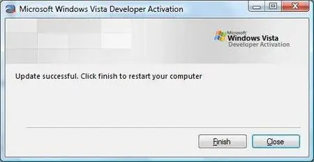 Windows Vista Developer Activation 