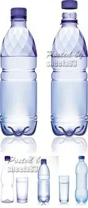 Plastic Bottles Vector 