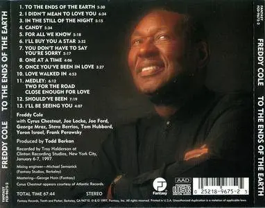 Freddy Cole - To The Ends Of The Earth (1997)