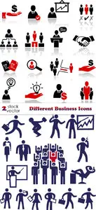 Vectors - Different Business Icons
