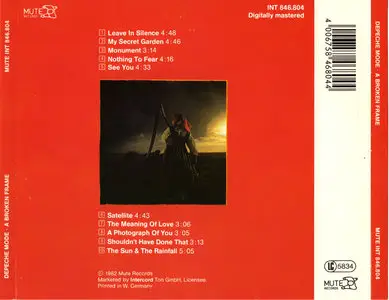 Depeche Mode - A Broken Frame (1982) [1987, Mute INT 846.804]