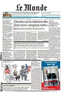 Le Monde 30 Juillet 09