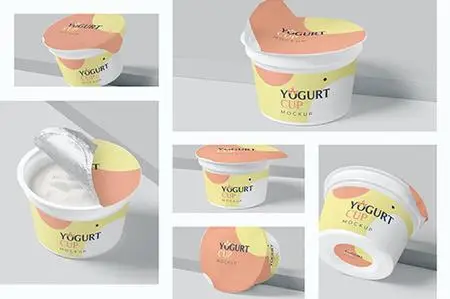 Yogurt Cup Mockups