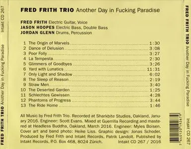 Fred Frith Trio - Another Day in Fucking Paradise (2016)