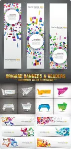 Origami Banners & Headers