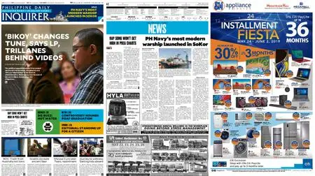 Philippine Daily Inquirer – May 24, 2019