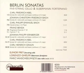 Elinor Frey, Lorenzo Ghielmi - Berlin Sonatas: Abel, J.C.F. Bach, C.P.E. Bach, Benda, Kirnberger, C.H. Graun (2015)