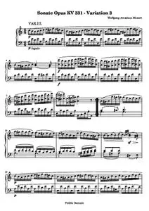 MozartWA - Sonate Opus KV 331 - Variation 3
