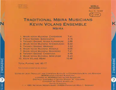 VA - Zimbabwe Mbira (1991, Network, WDR # 52.990) [RE-UP]
