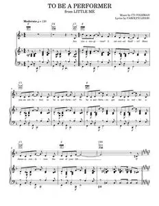 To Be A Performer - Cy Coleman, Little Me Musical (Piano-Vocal-Guitar)