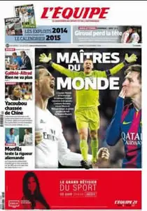 L'Equipe - Samedi 27 Décembre 2014