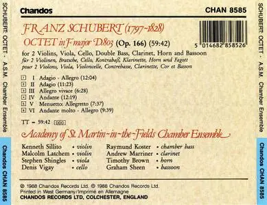Academy of St. Martin-in-the-Fields Chamber Ensemble - Schubert: Octet in F major, D. 803 (1988)