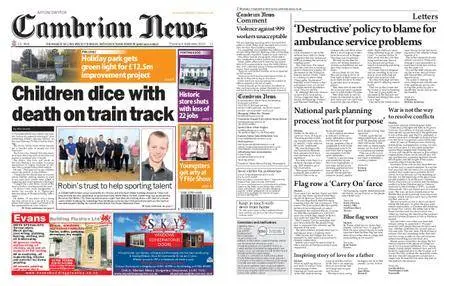 Cambrian News Arfon & Dwyfor – 07 September 2018