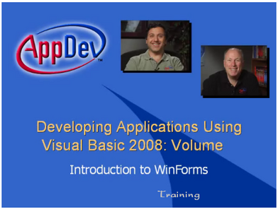 AppDev Developing Applications Using Visual Basic 2008 Vol.1&2