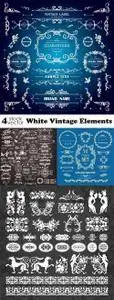 Vectors - White Vintage Elements