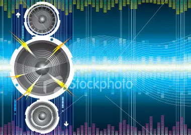 Vector Audio speaker wave