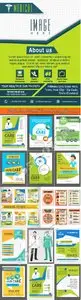 Medical and Health Care advertising flyer vector