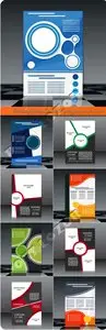 Business flyer brochure booklet or magazine cover vector 2