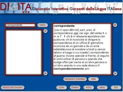 Digita «Clic». Dizionario interattivo Garzanti della lingua italiana. CD-ROM