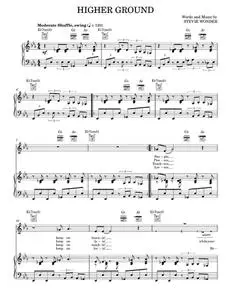 Higher Ground - Red Hot Chili Peppers, Stevie Wonder (Piano-Vocal-Guitar)