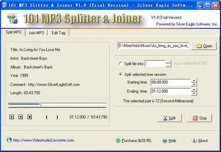 101 MP3 Splitter & Joiner 3.9.3