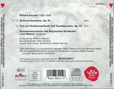 R. Strauss · Symphonia domestica · Tod und Verkliirung