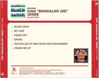 Ivan "Boogaloo Joe" Jones - Black Whip (1973) {2014 Japan Rare Groove Funk Best Collection 1000 UCCO-90358}