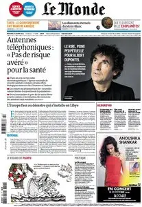 Le Monde + Suppléments du Mercredi 16 Octobre 2013