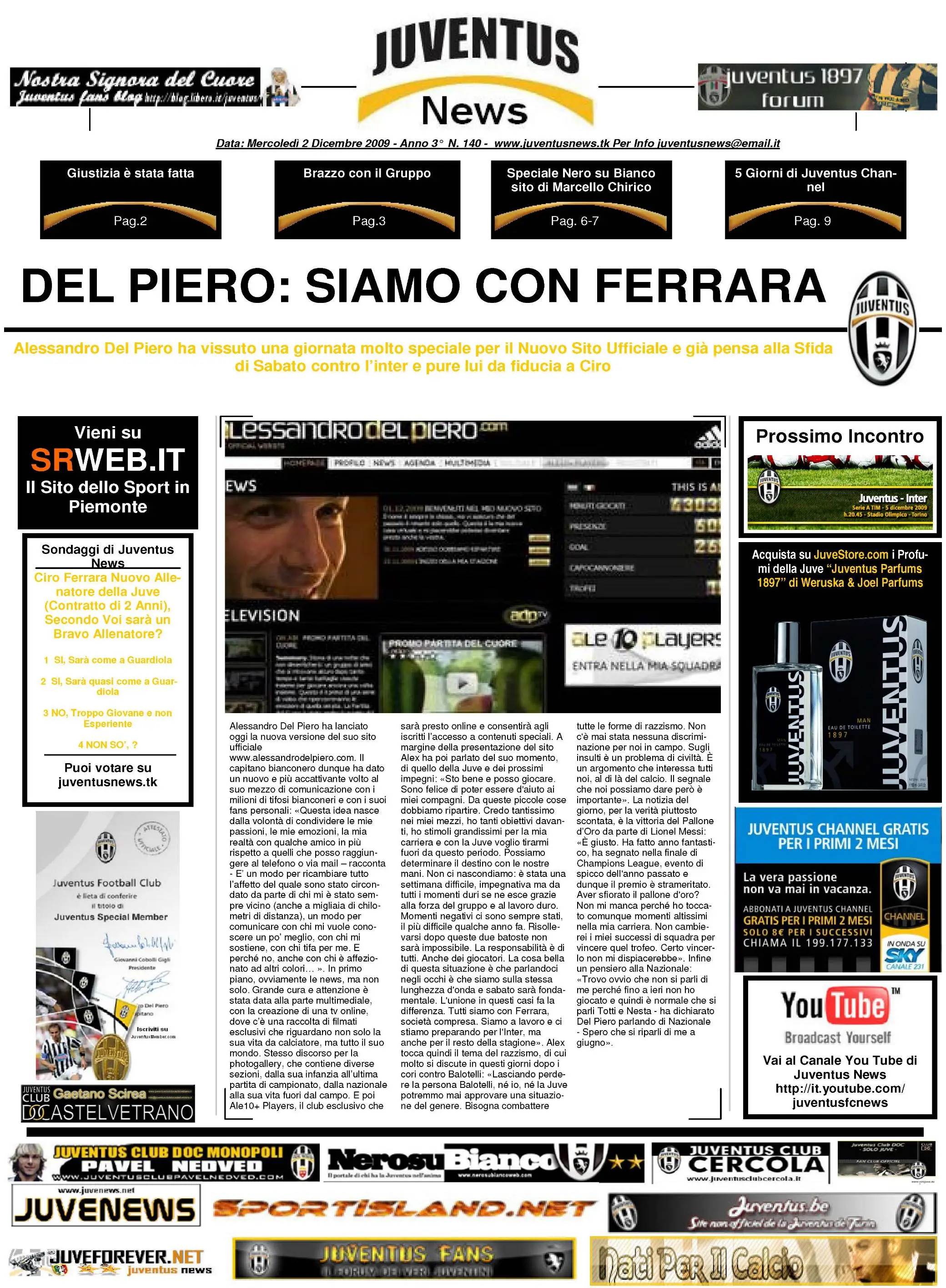 Juventus News 02.12.2009