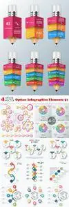 Vectors - Option Infographics Elements 51